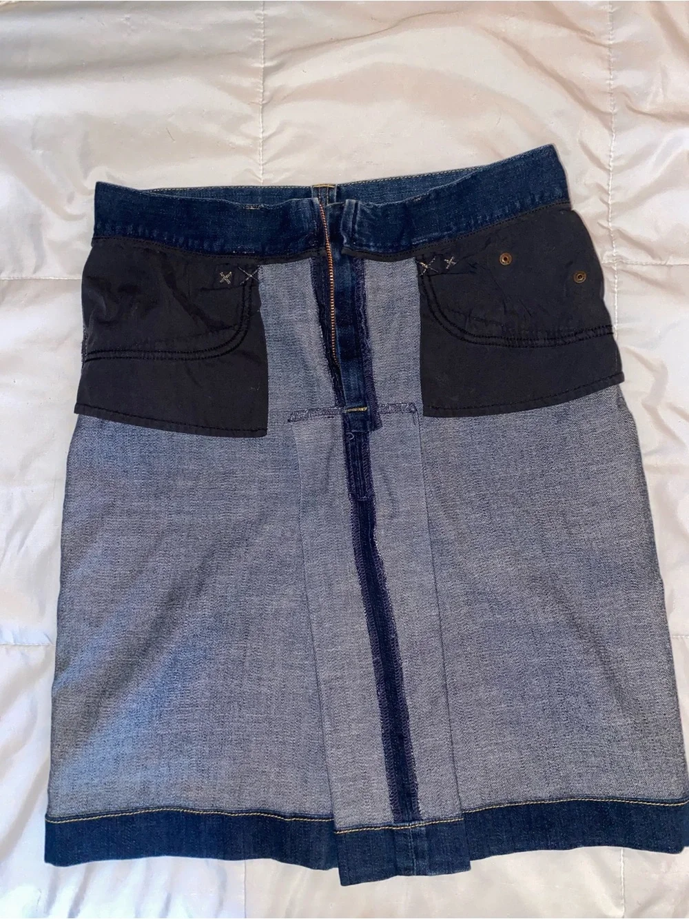 Dolce & Gabbana Indigo Denim A-Line Skirt